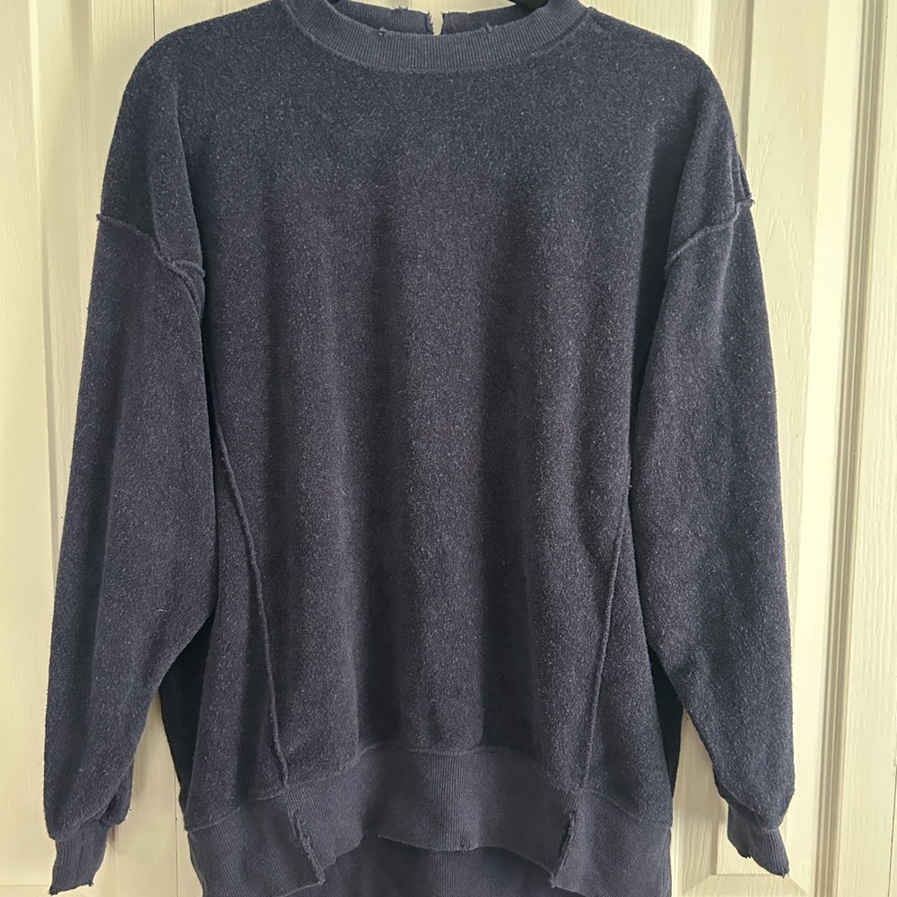 Aerie Deep Blue Knit Top